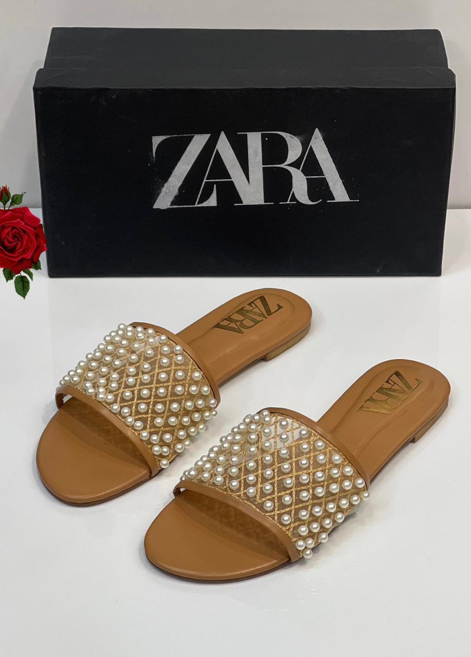 Zara Pearl Slippers
