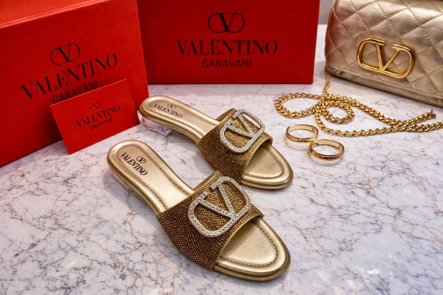 Valentino Signature Slides