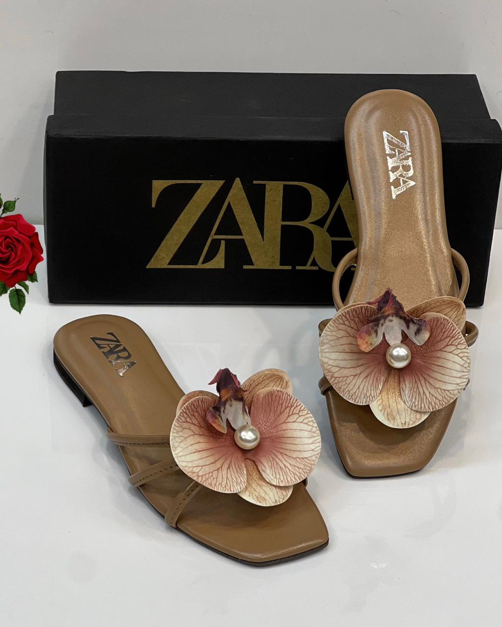 Zara Floral Slippers