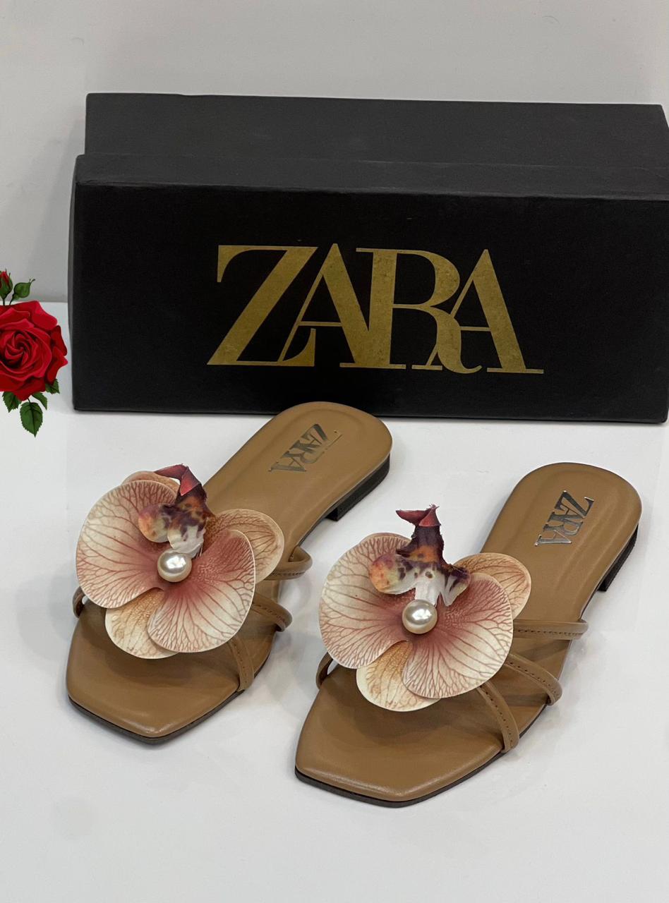 Zara Floral Slippers