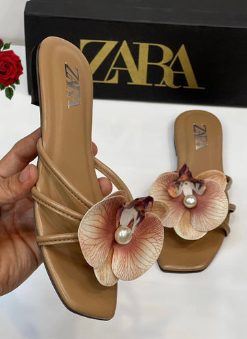 Zara Floral Slippers