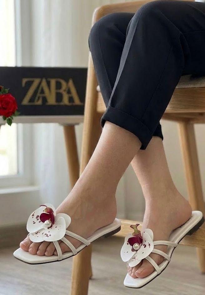 Zara Floral Slippers