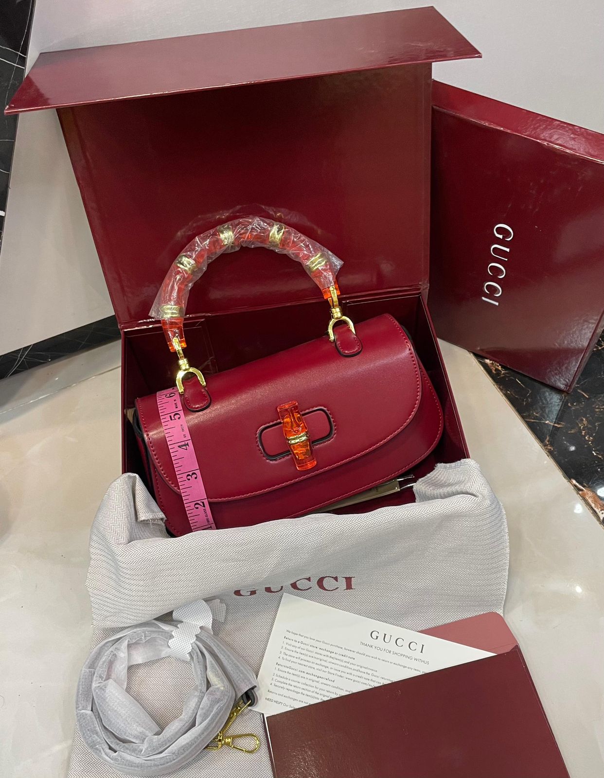 Gg Bamboo Handbag