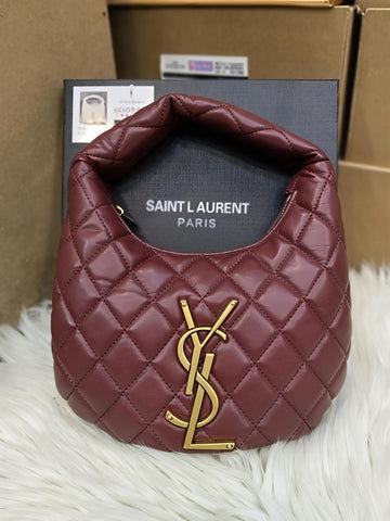 Ysl Carino Nappa Hortensia Bag