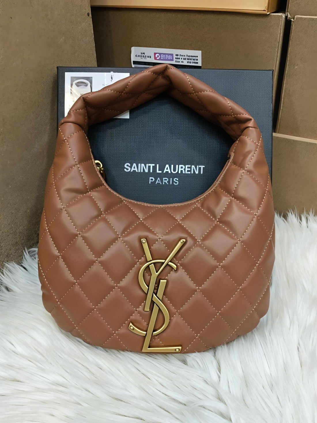 Ysl Carino Nappa Hortensia Bag