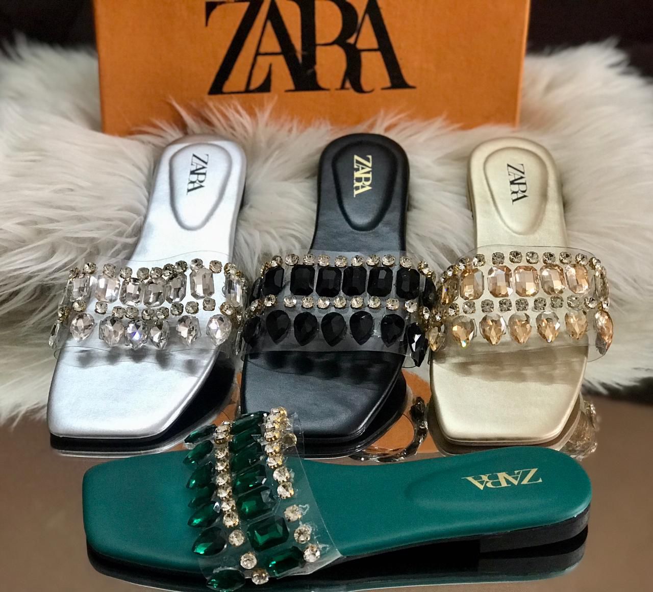 Zara Stone Sandals