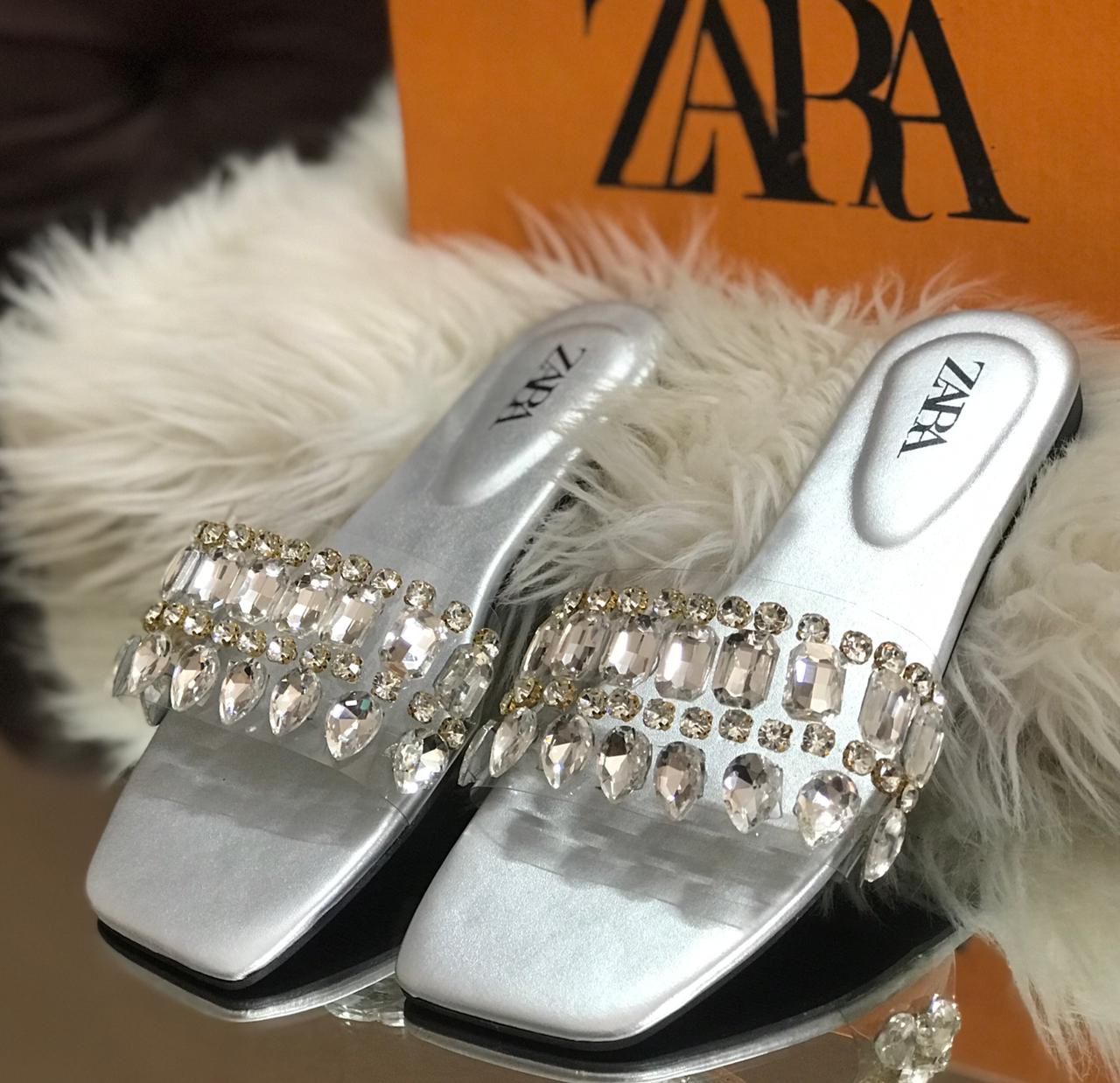 Zara Stone Sandals