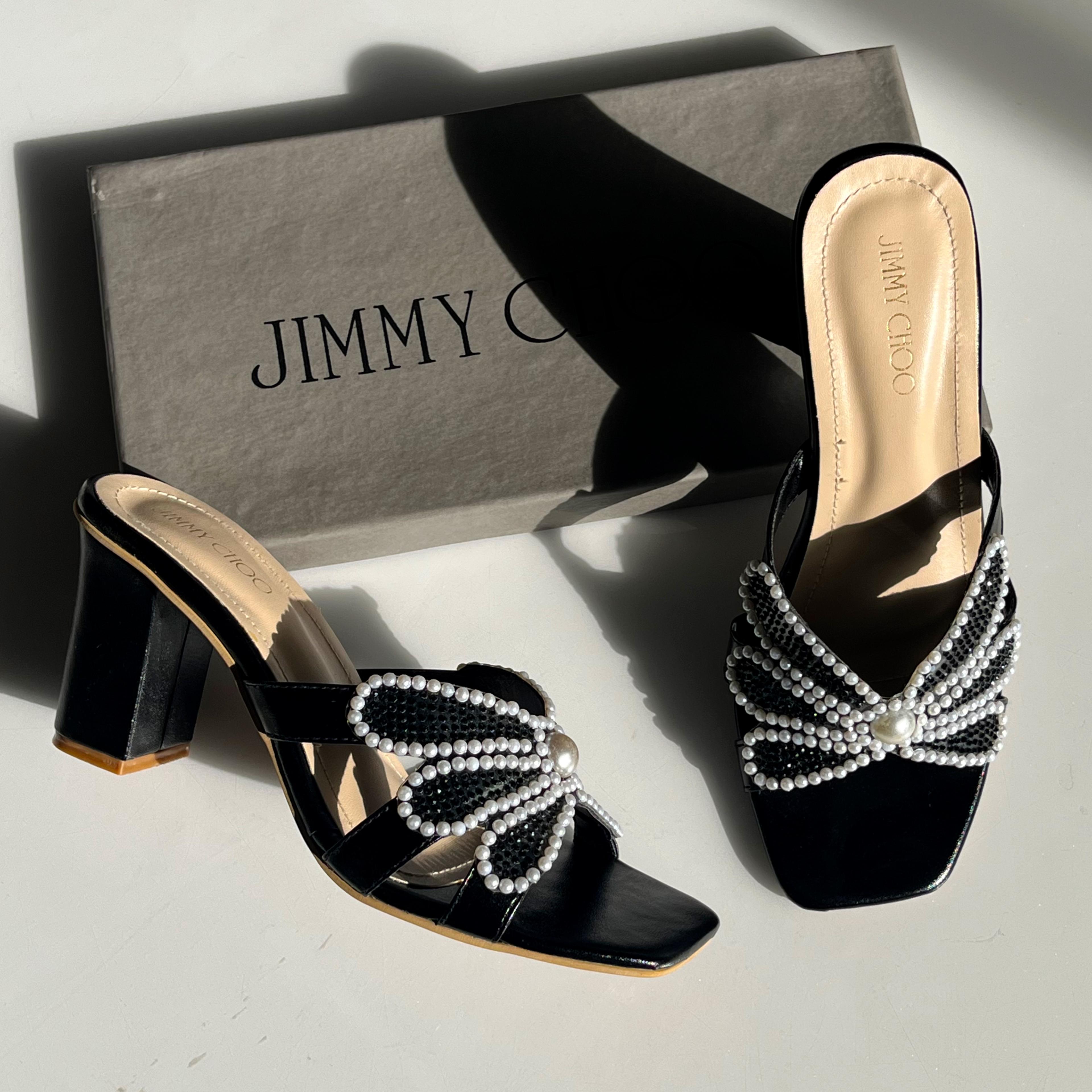 Zara Pearl Block Heels