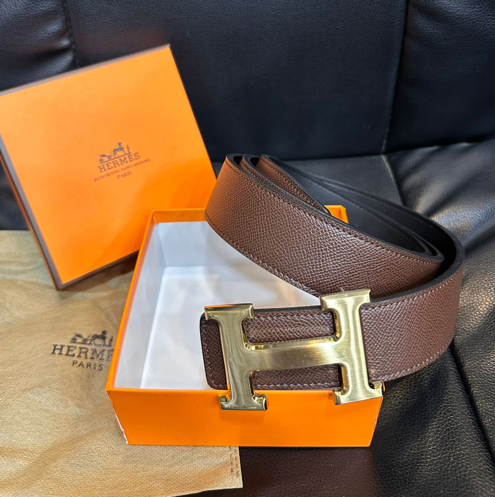 Signature H belt for Men