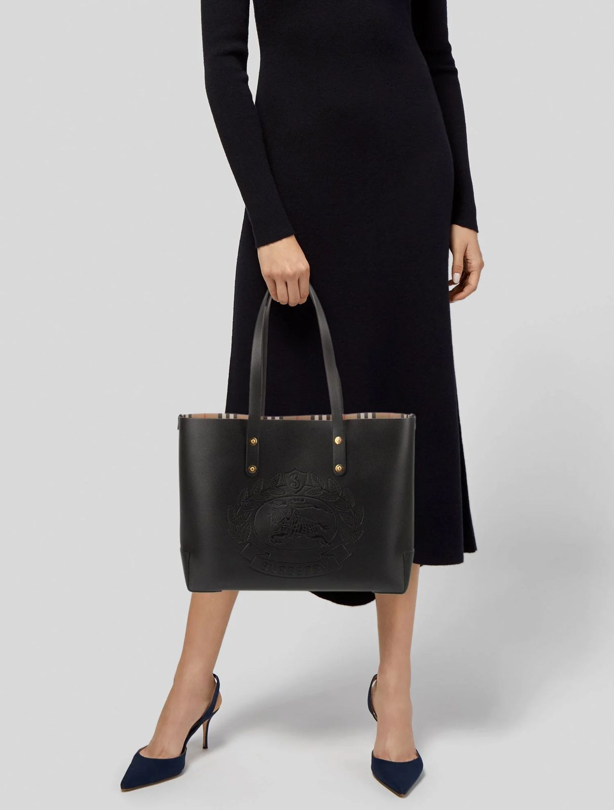 Burberry Crest Tote Bag