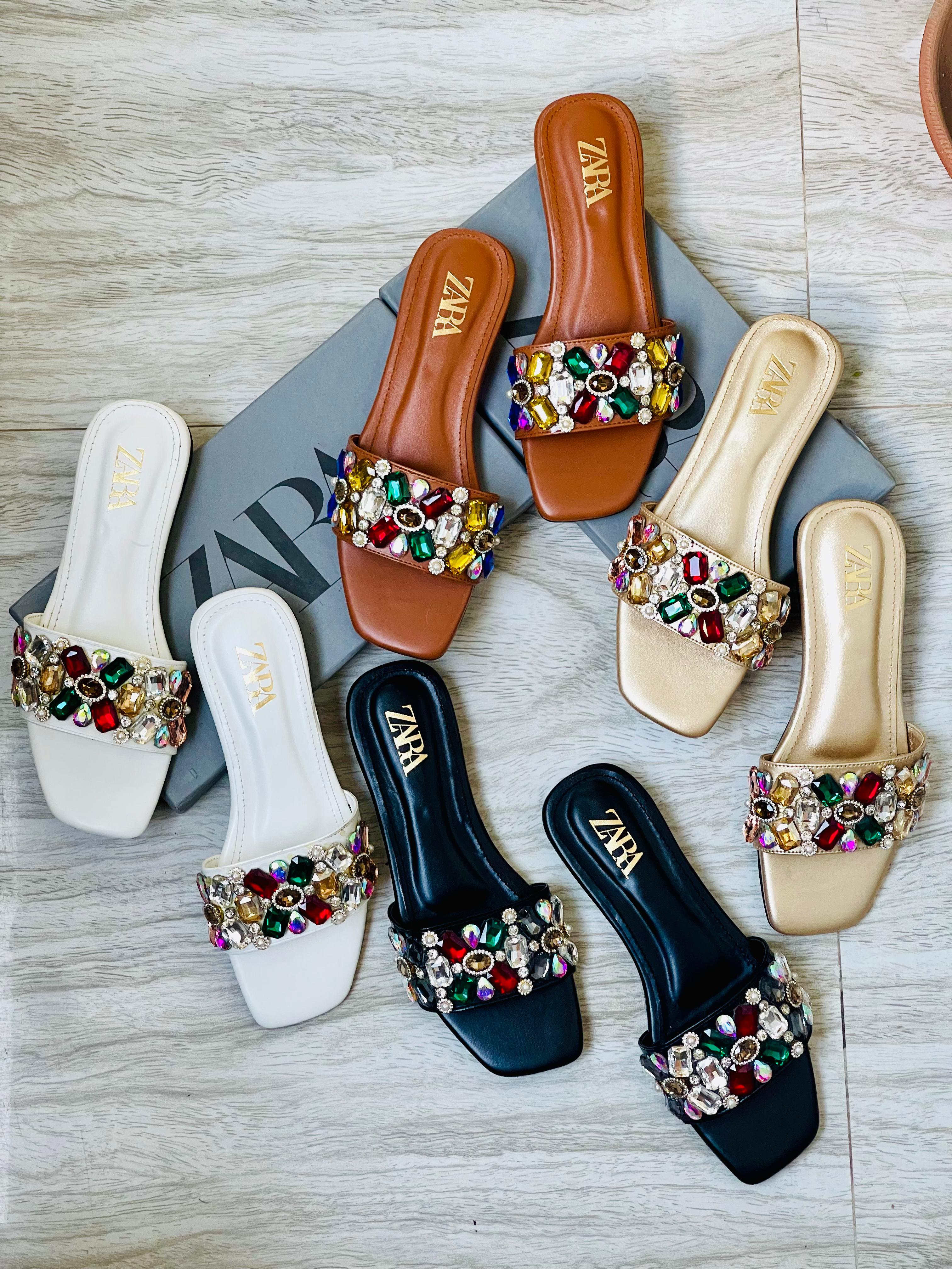 Zara Stone Sandals