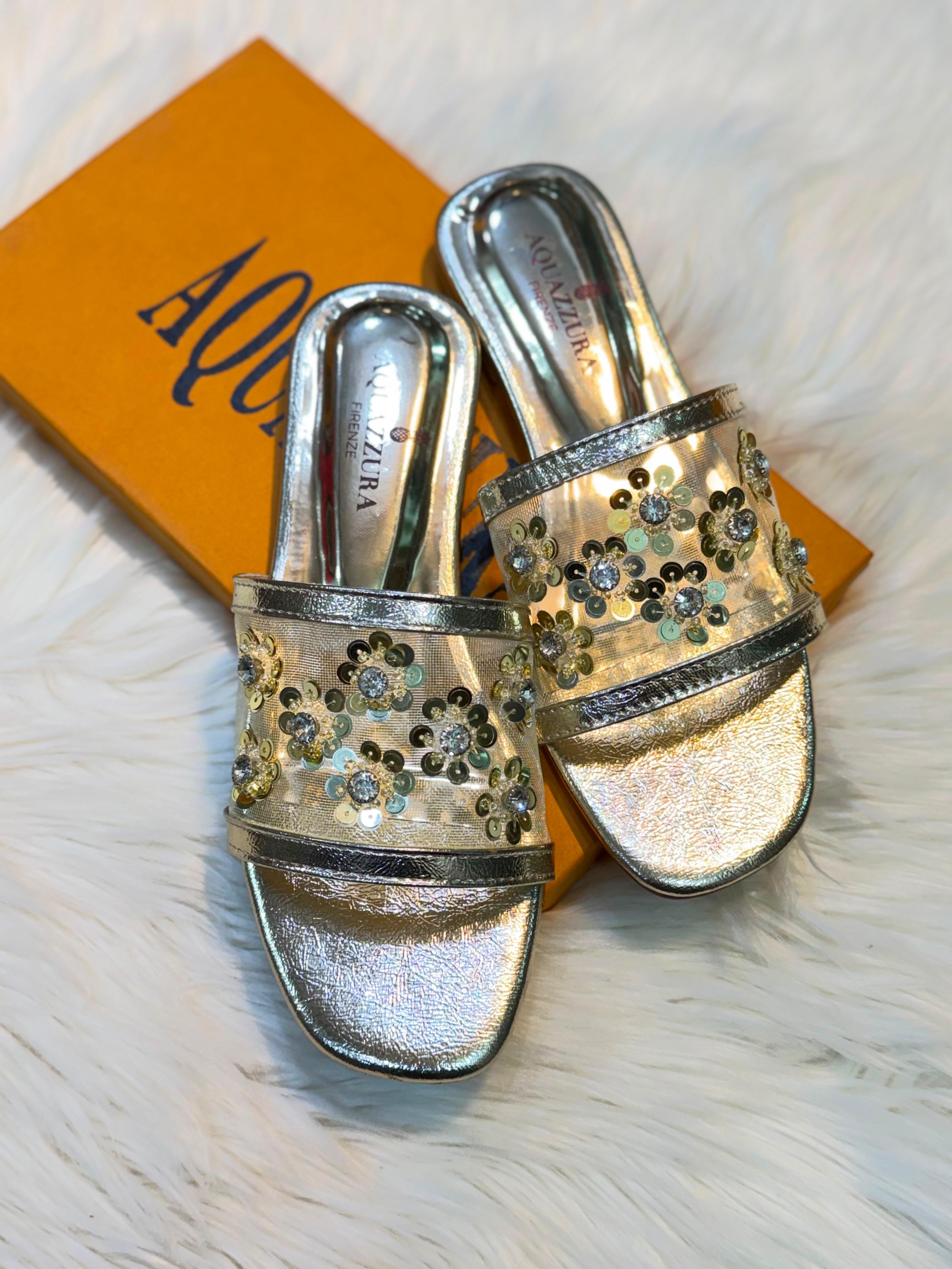 Aquazurra Floral Flats