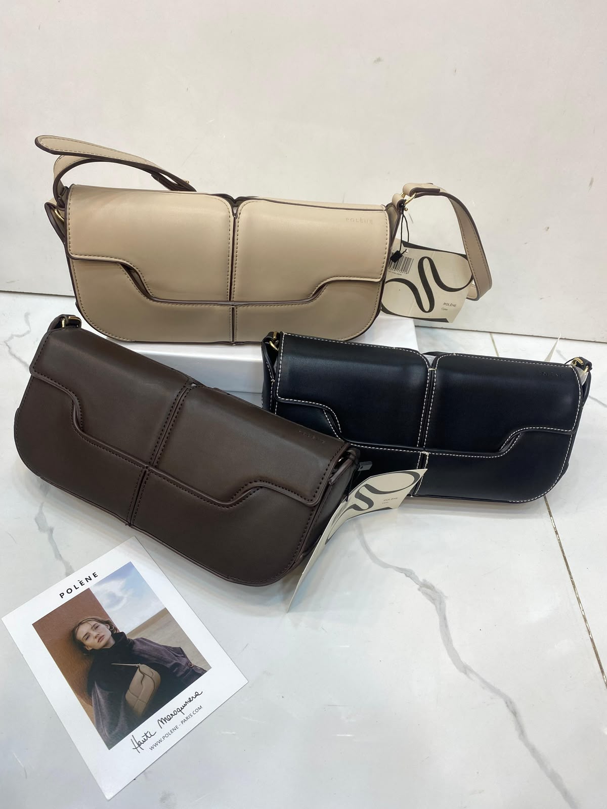 Polene Osmo Smooth Shoulder Bag