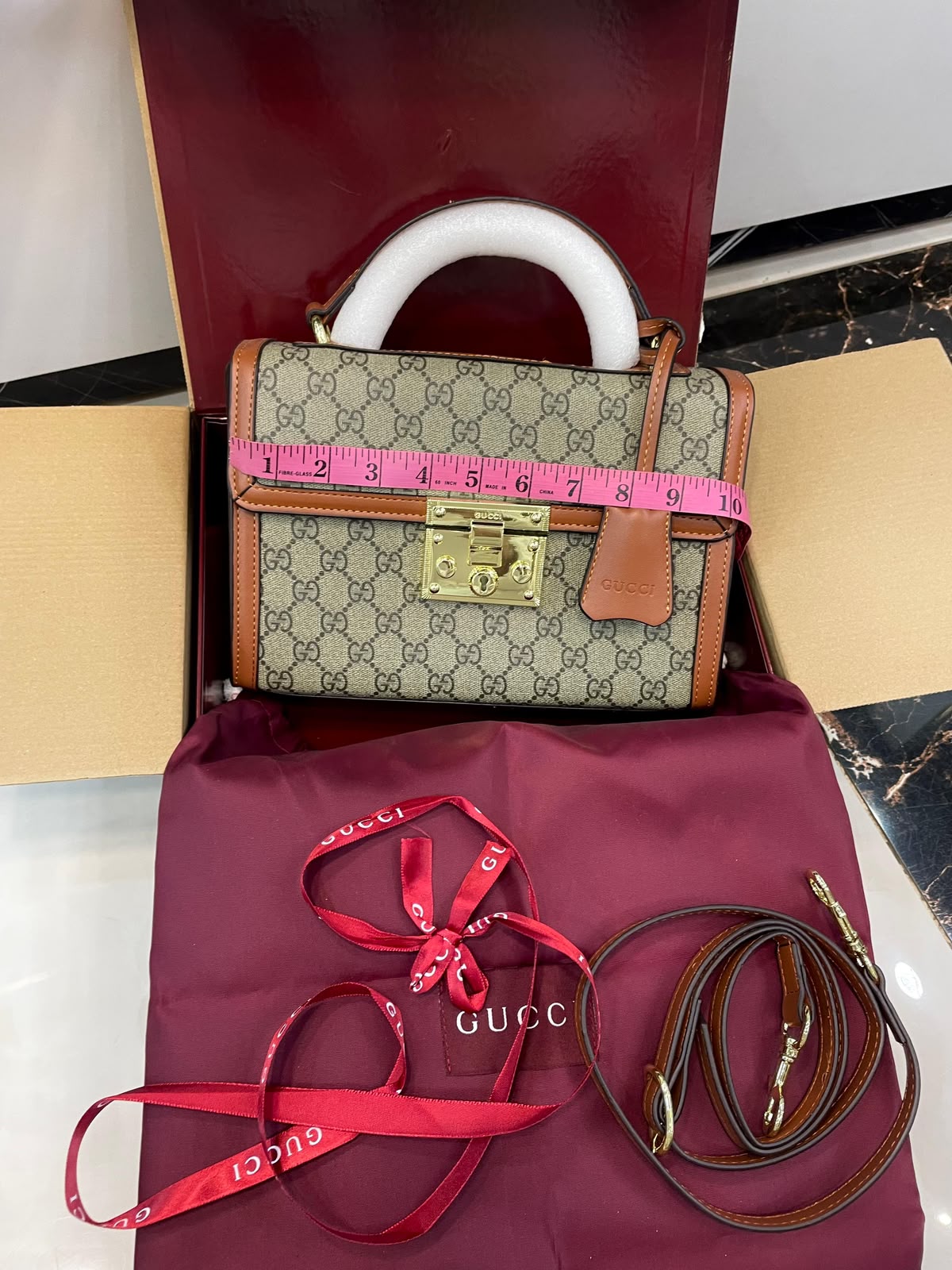 Gg Top Handle Shoulder Bag
