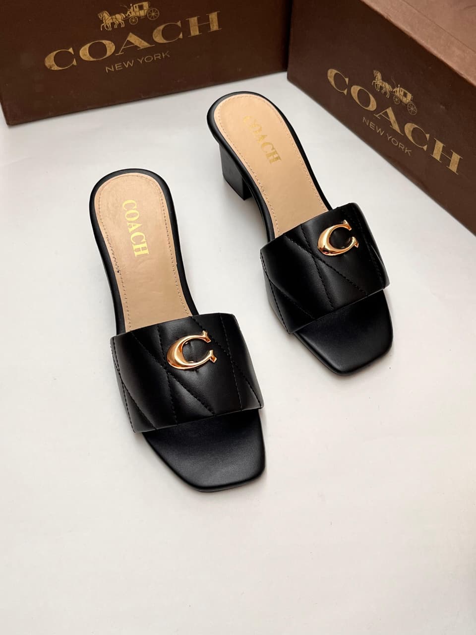 Coach Quilted Heels