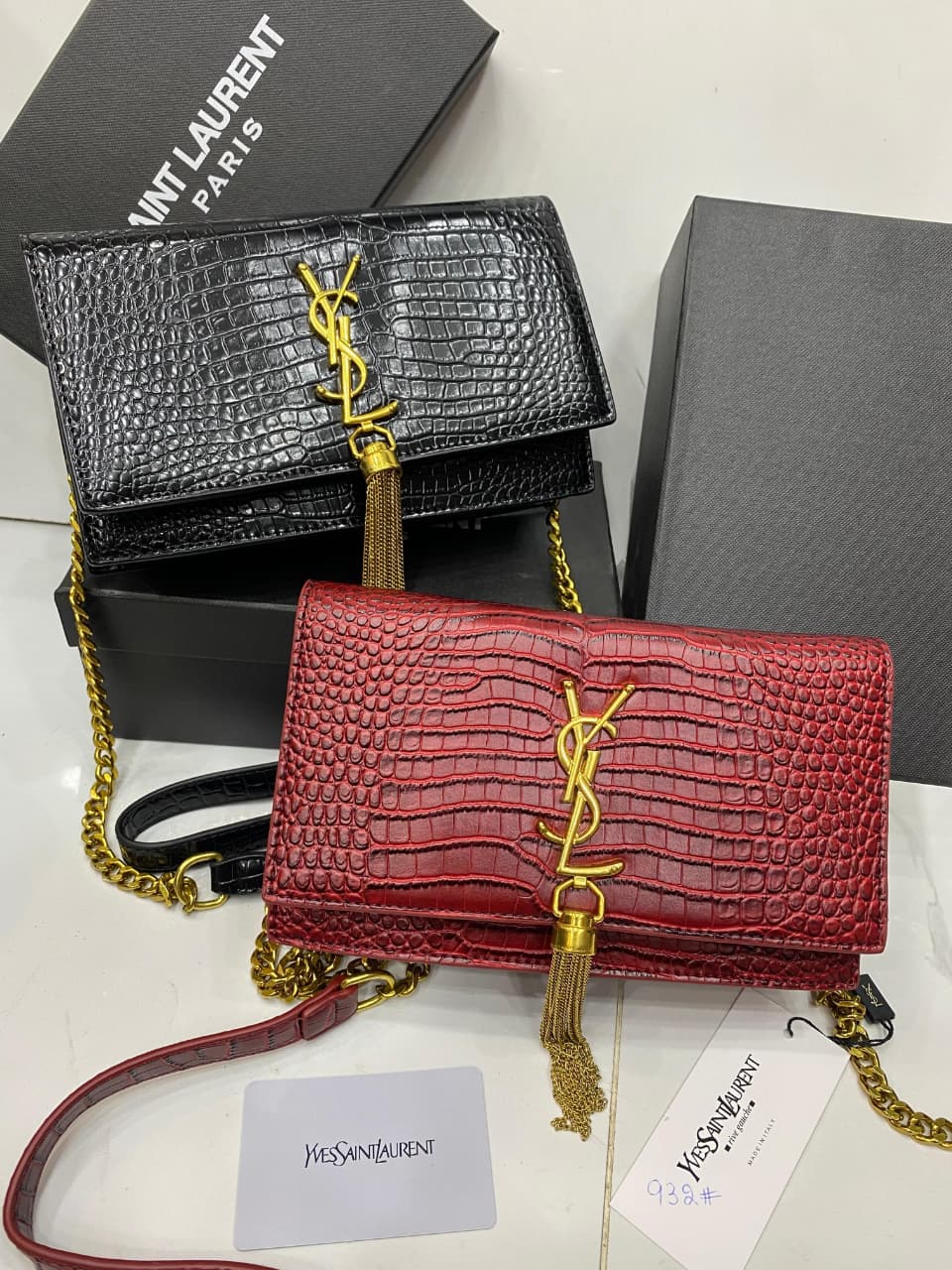 Ysl Crocodile Tassel Bag