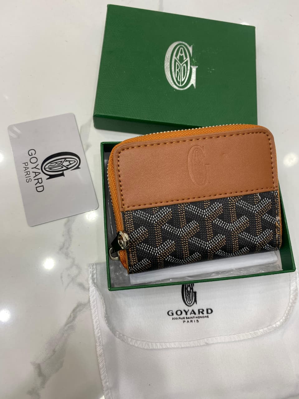 Goyard Unisex Zipper Wallet