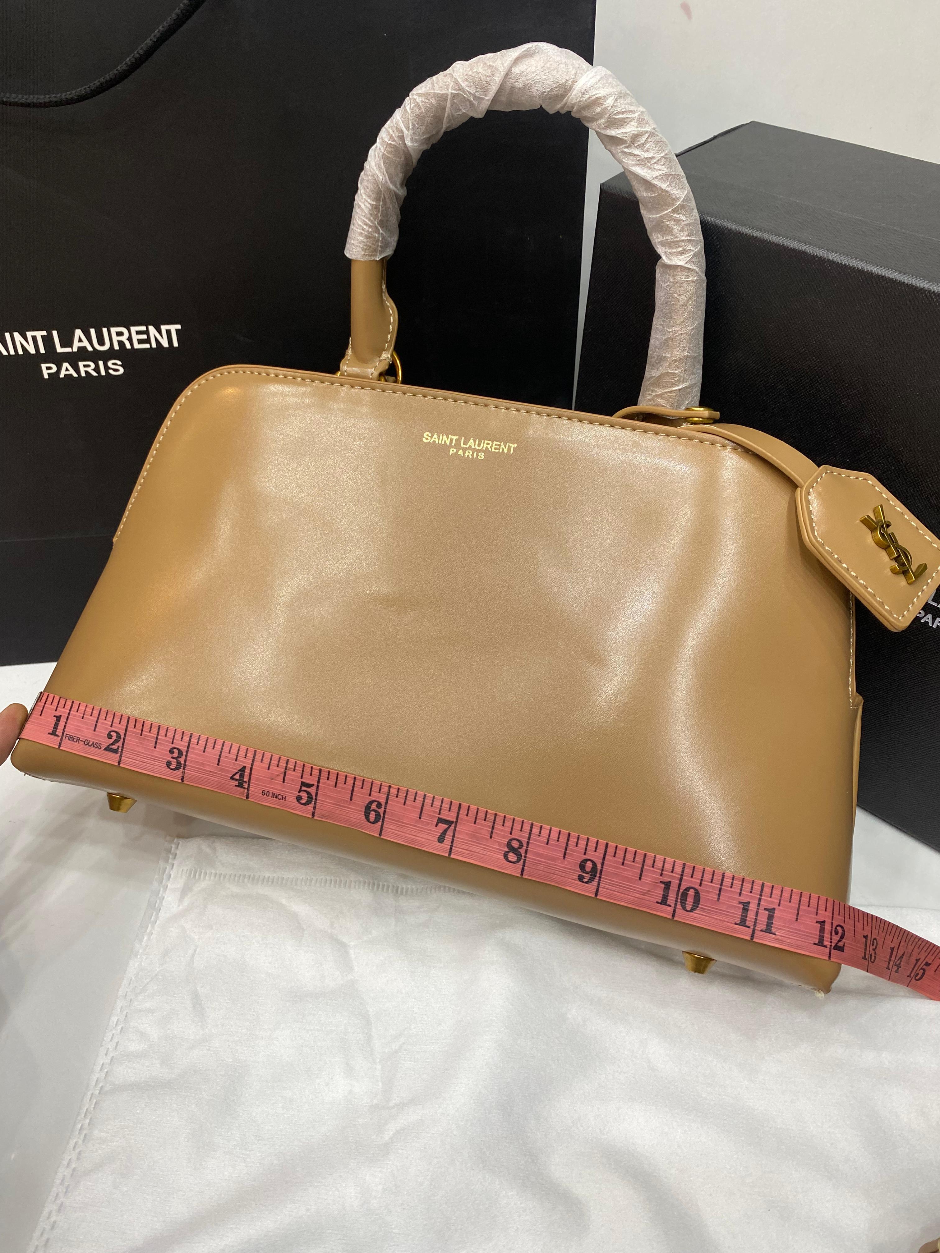 Ysl Sac de jour Leather Bowling Bag
