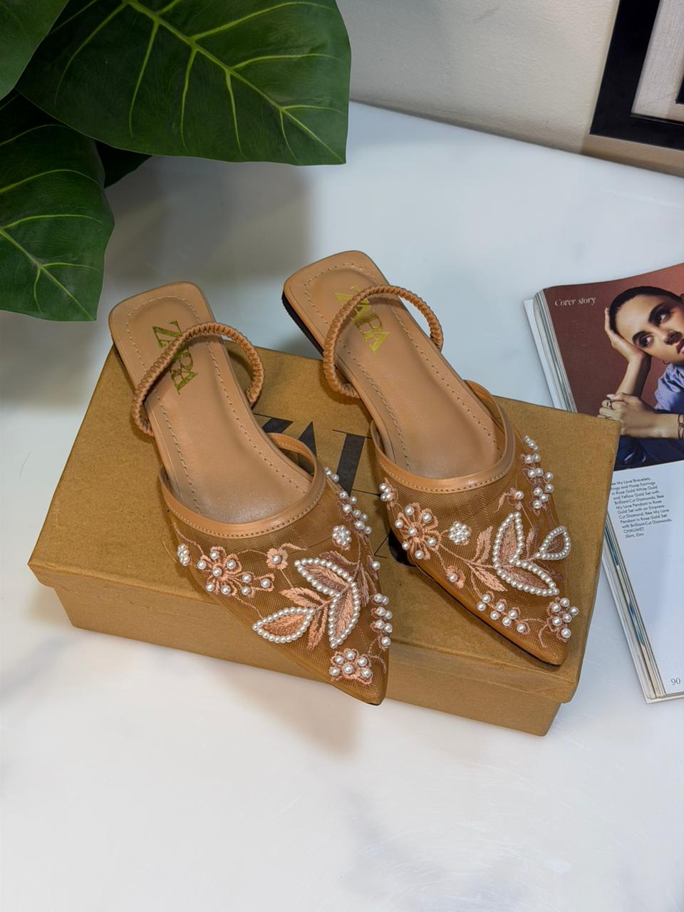 Zara Slide On Pumps