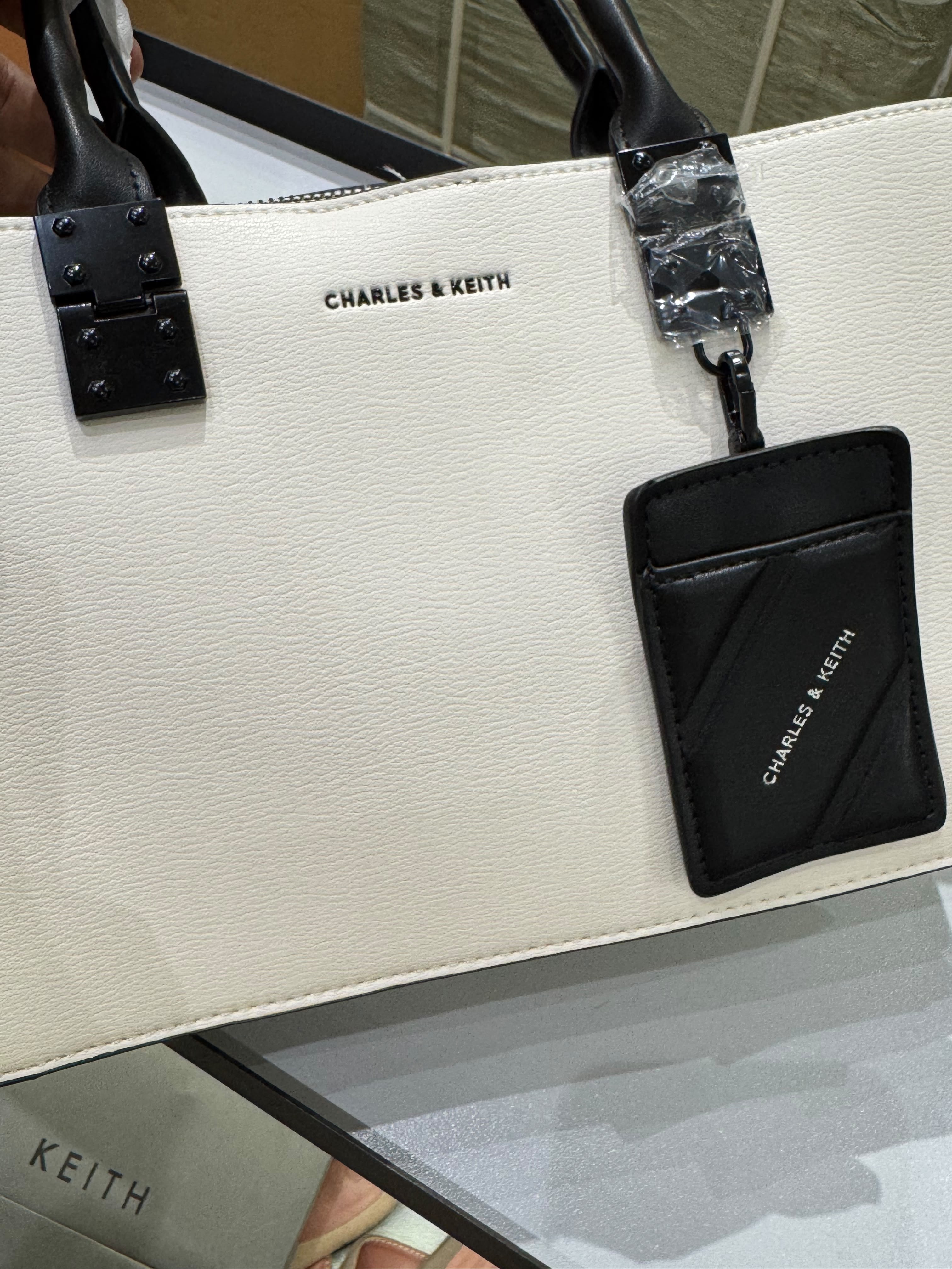 Charles & Keith Cameron Double Top Handle Bag