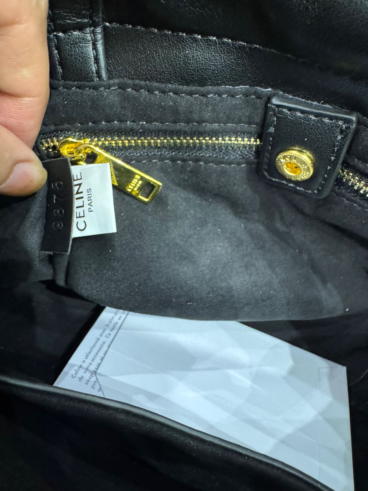 Celine Small Cabas Drawstring Cuir Triomphe Bag
