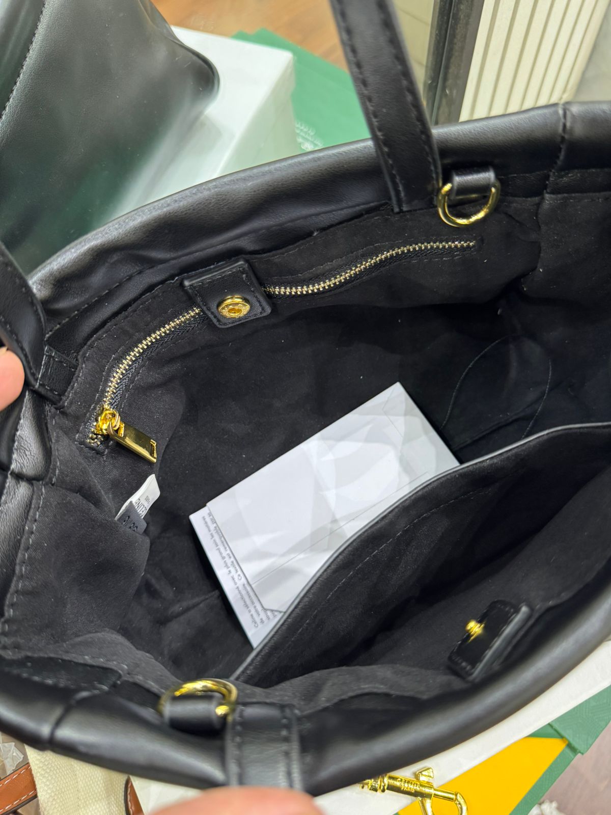 Celine Small Cabas Drawstring Cuir Triomphe Bag