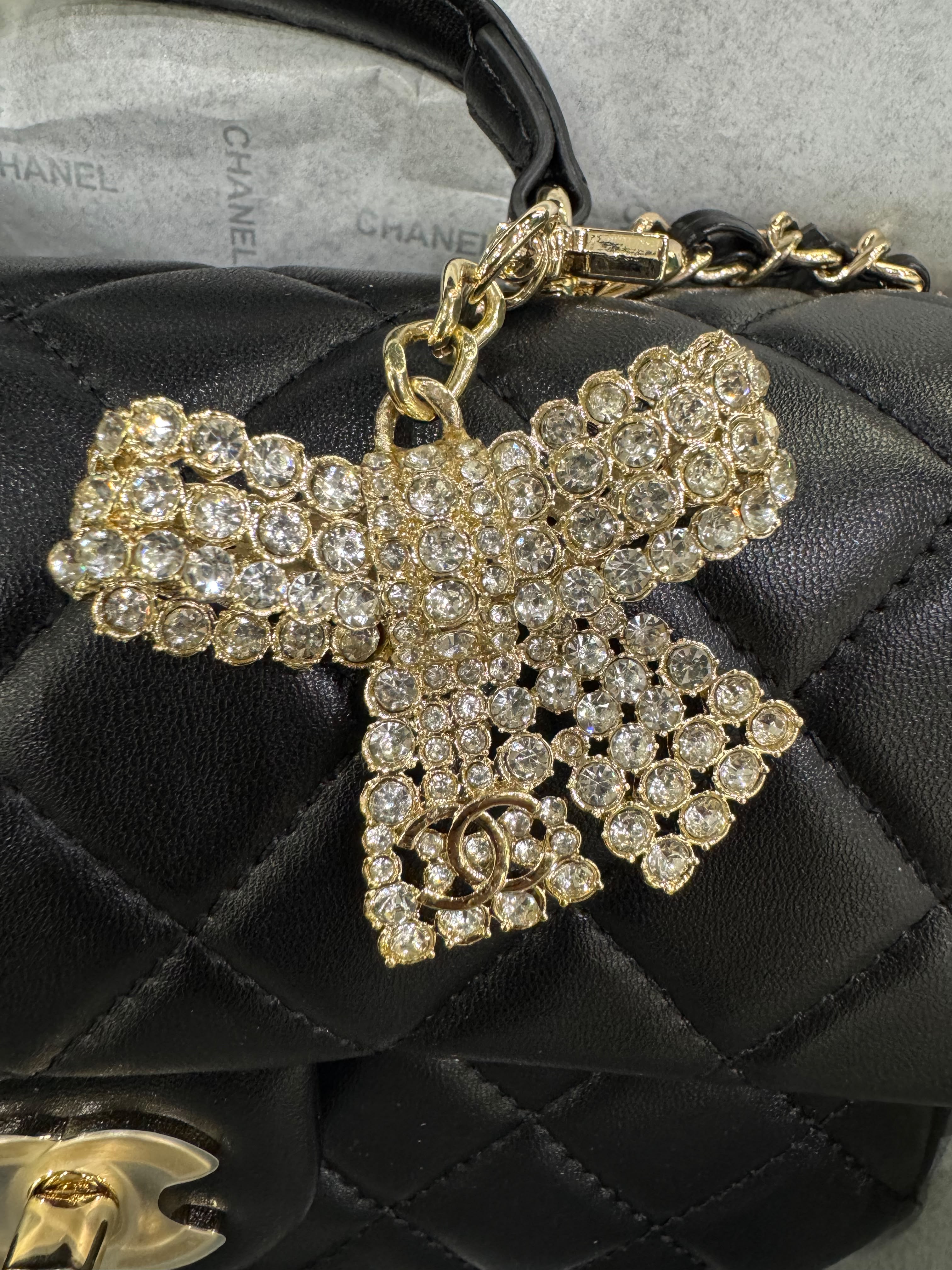 Chanel Quilted Mini Top Handle Flap Bag