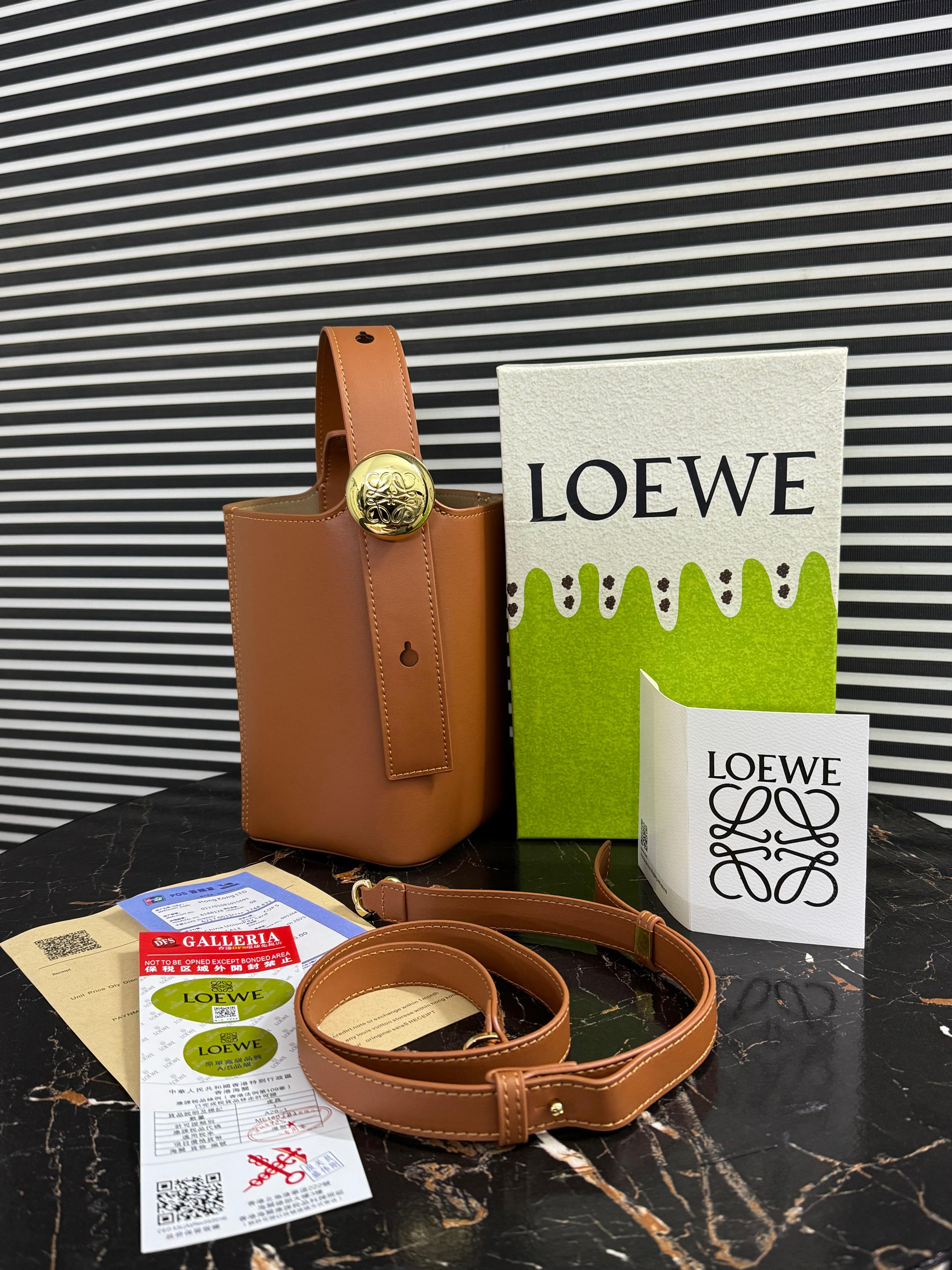 Loewe Mini Pebble Bucket Bag