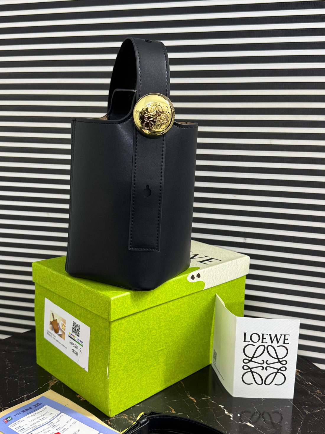 Loewe Mini Pebble Bucket Bag