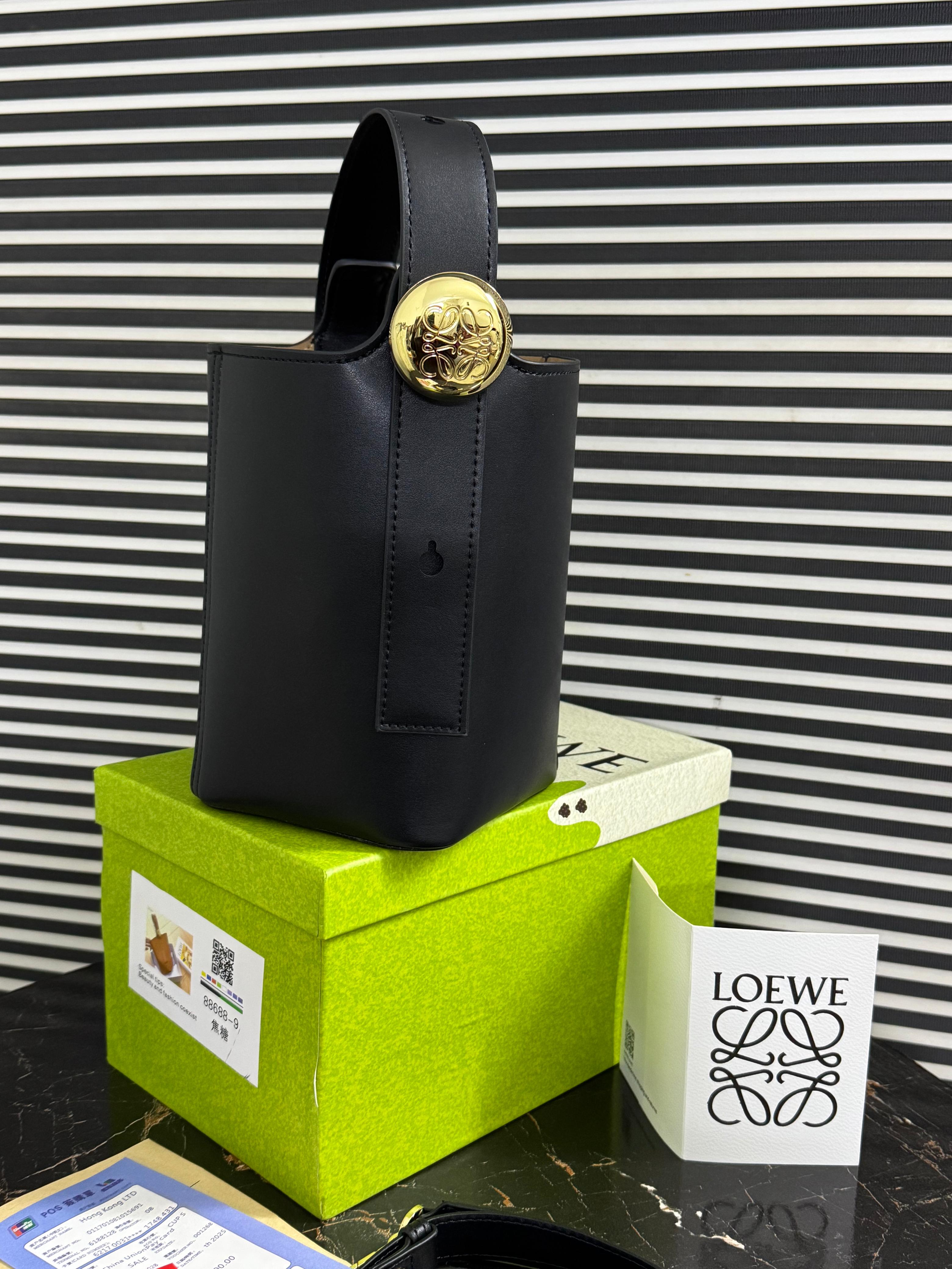 Loewe Mini Pebble Bucket Bag