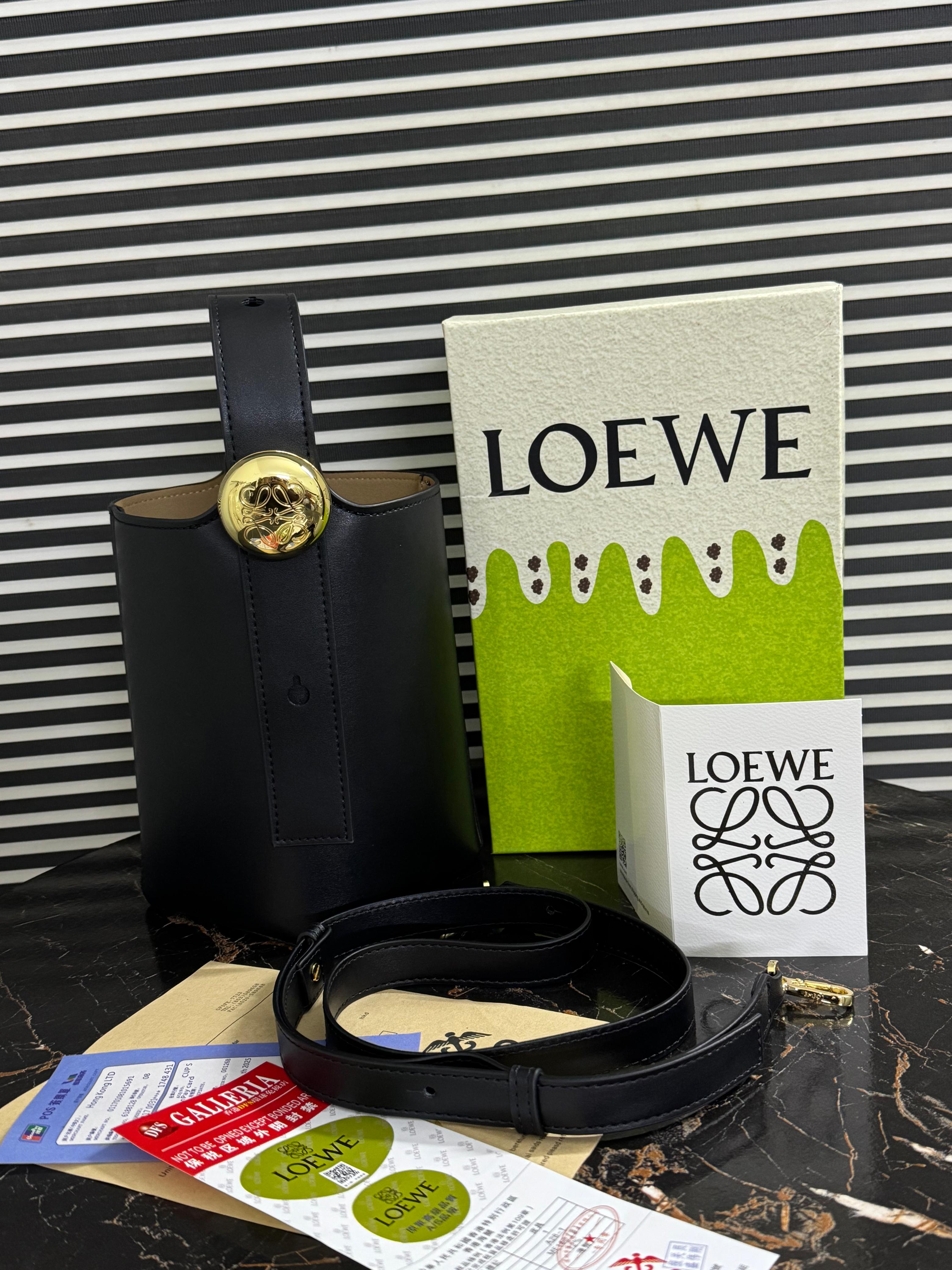 Loewe Mini Pebble Bucket Bag