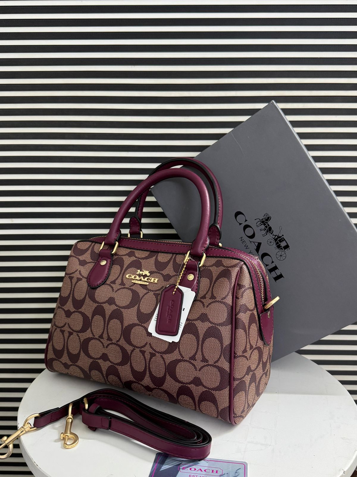 Coach Rowan Satchel Bag In Signature Canvas - Official Model