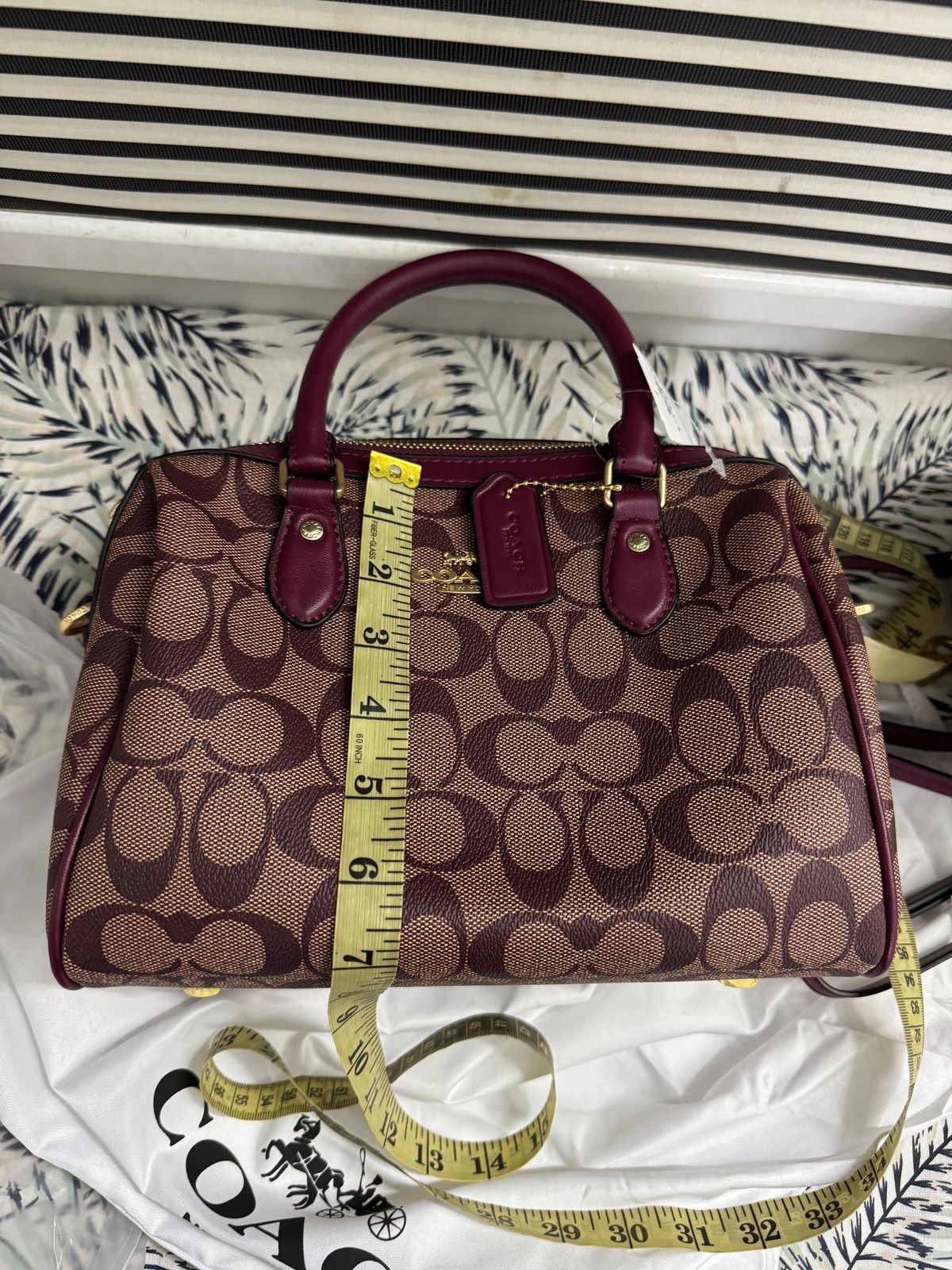 Coach Rowan Satchel Bag In Signature Canvas - Official Model