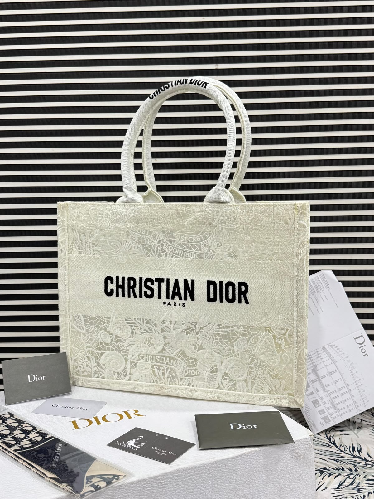 Christian Dior Tote Book Embroidered Premium Quality