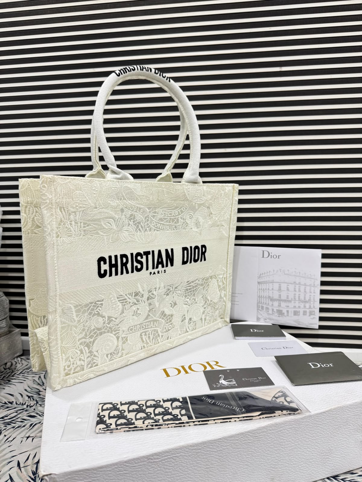 Christian Dior Tote Book Embroidered Premium Quality
