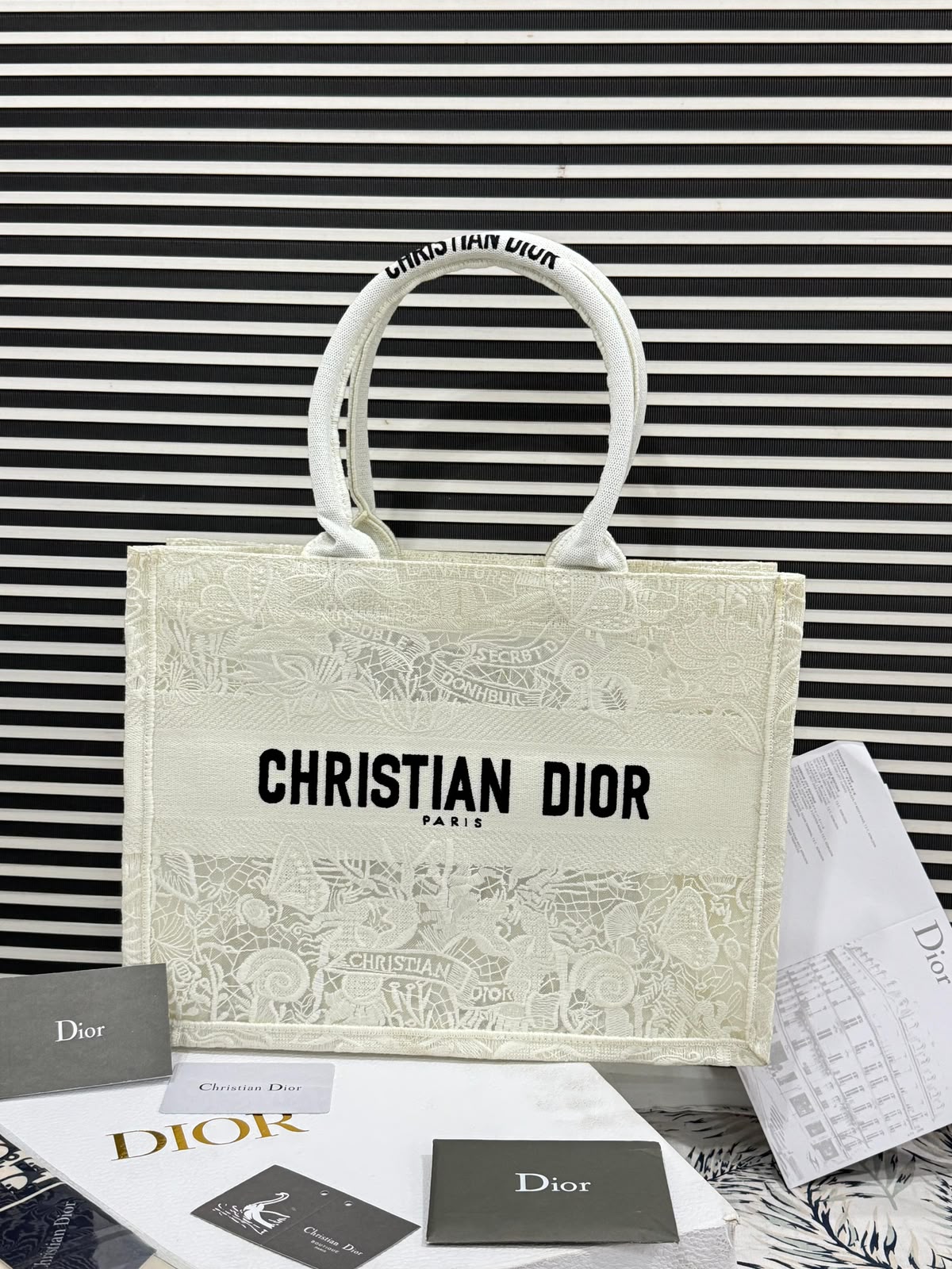 Christian Dior Tote Book Embroidered Premium Quality
