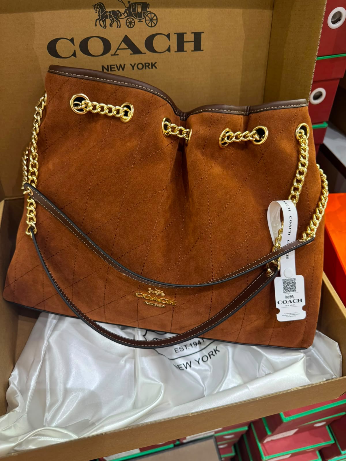 Coach Evelyn Large Shoulder Bag