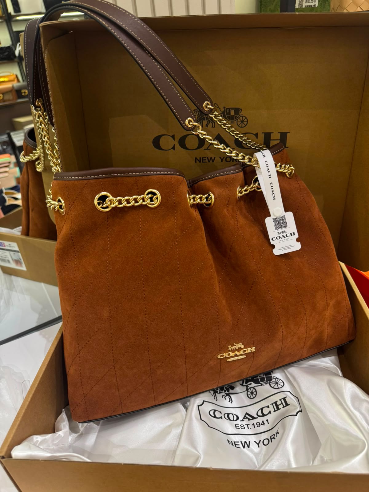 Coach Evelyn Large Shoulder Bag