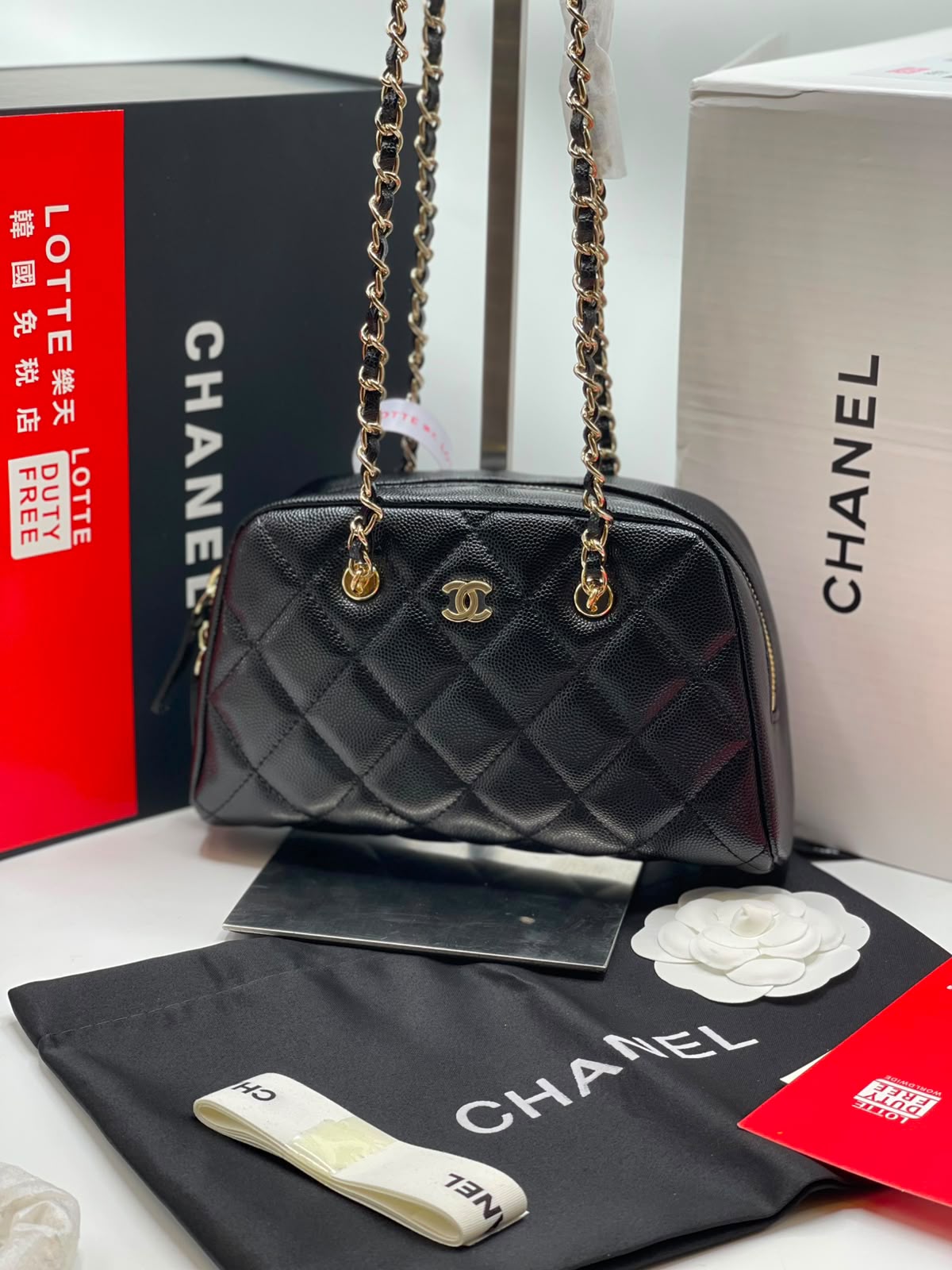 Chanel Small Bowling Black