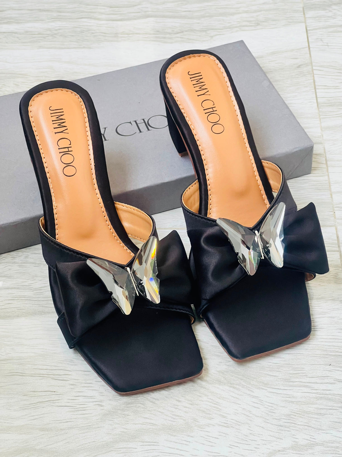Jimmy Choo Bow Block Heels