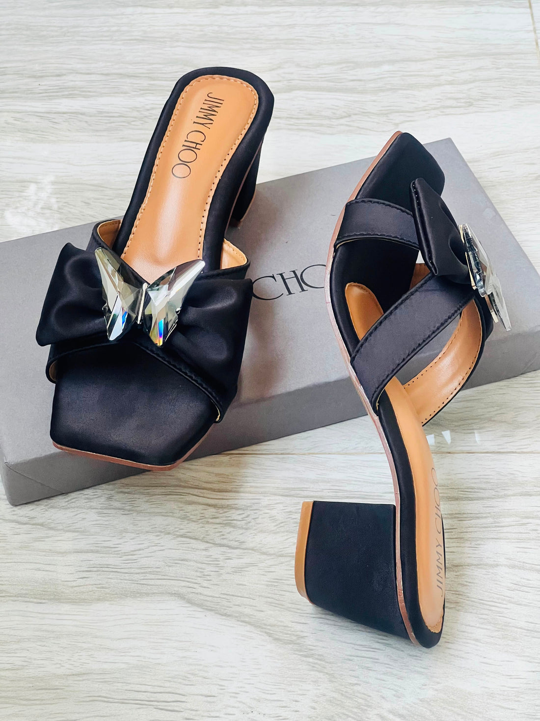 Jimmy Choo Bow Block Heels