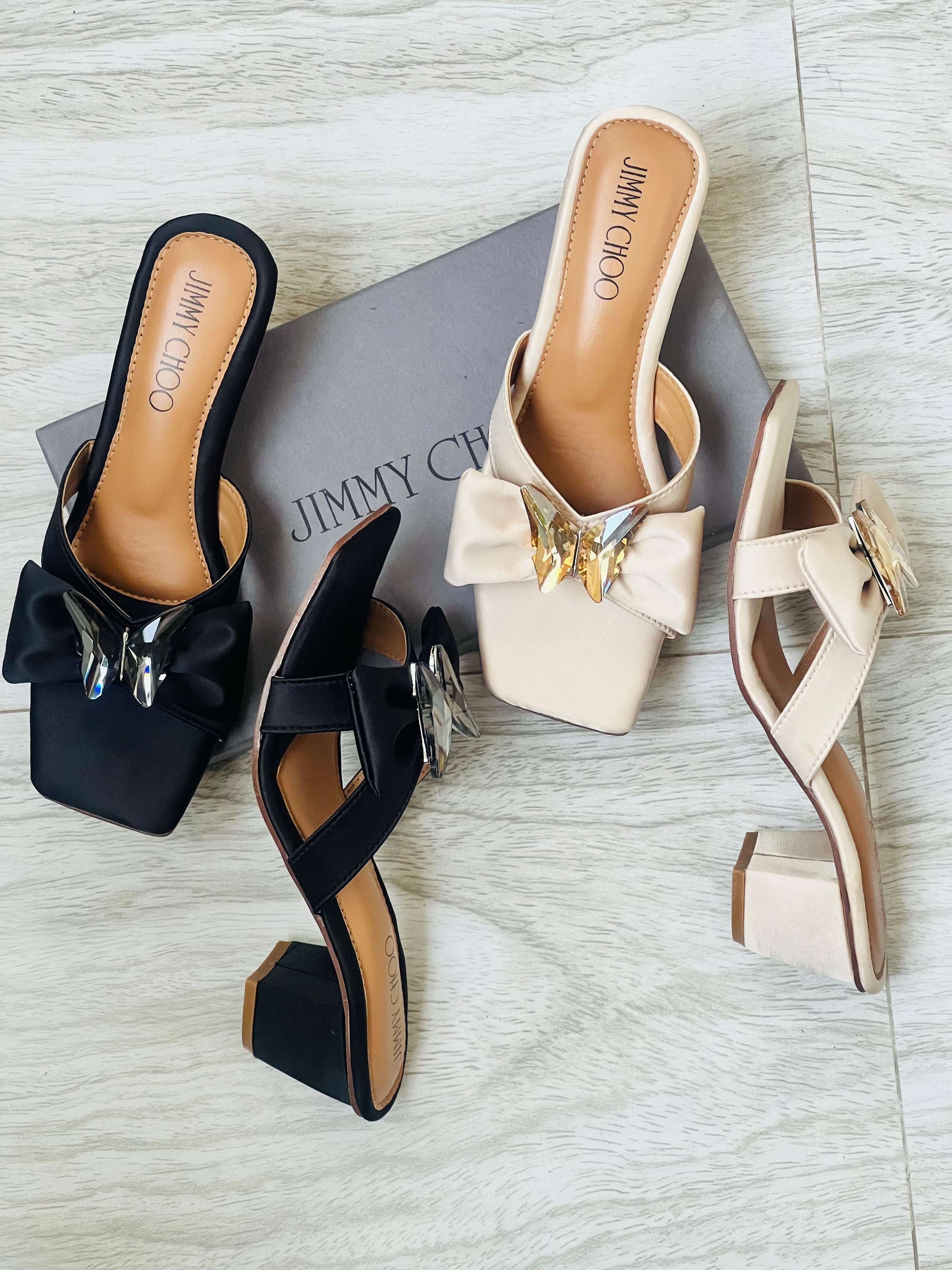 Jimmy Choo Bow Block Heels