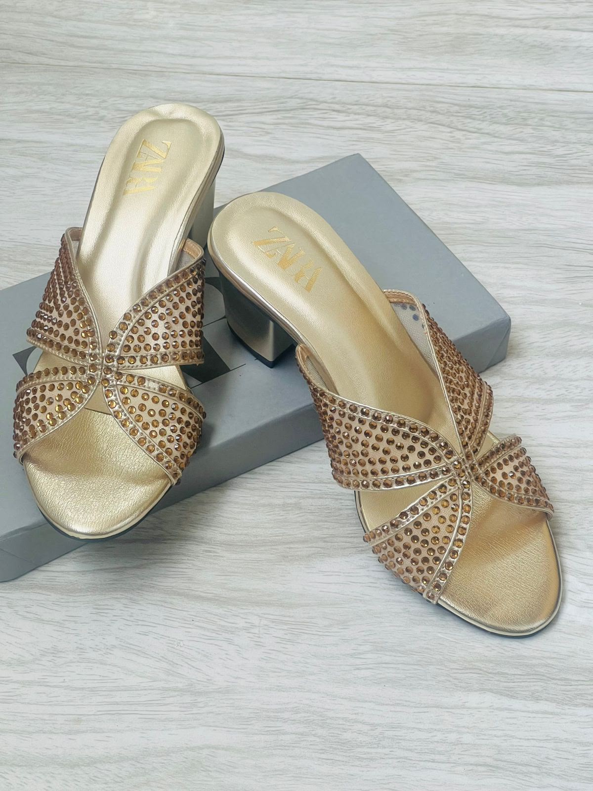 Zara Silica Block Heels