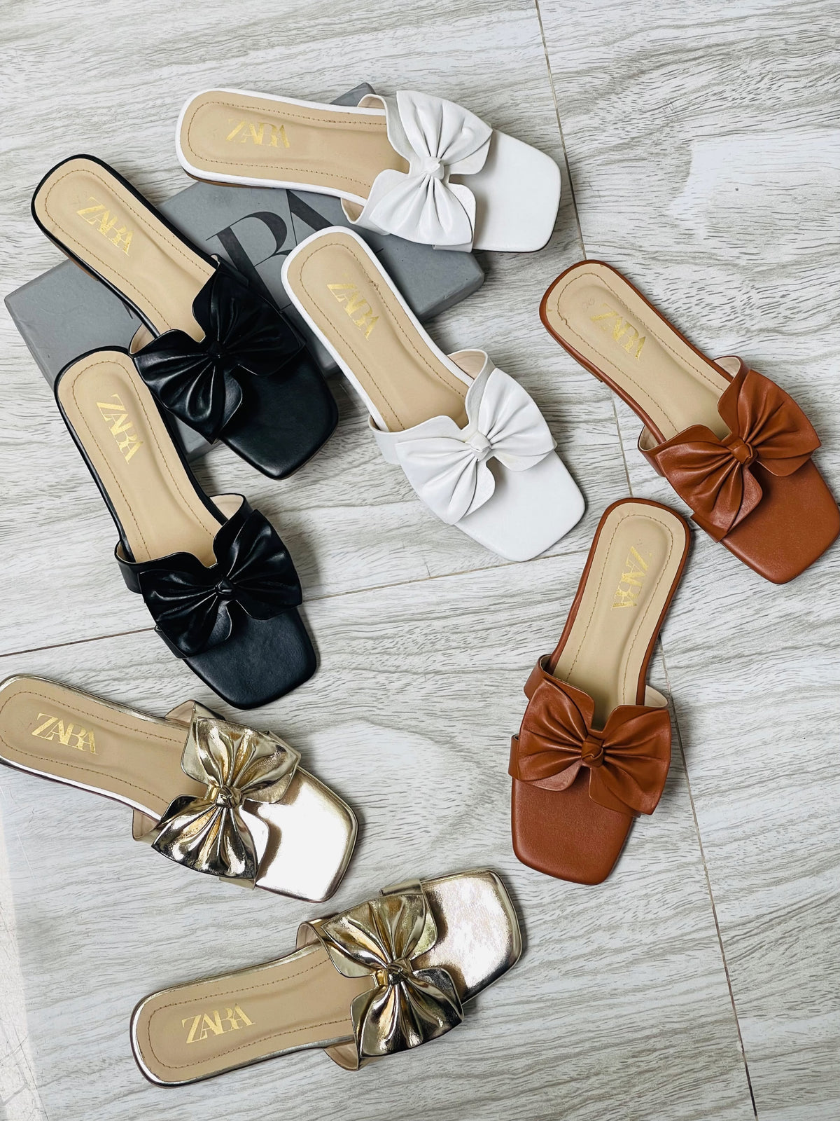 Zara Classic Bow Sandals