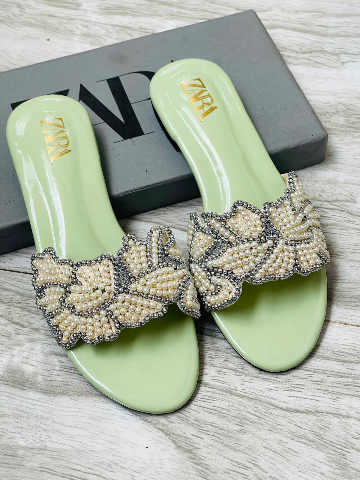 Zara Embroidered Flats