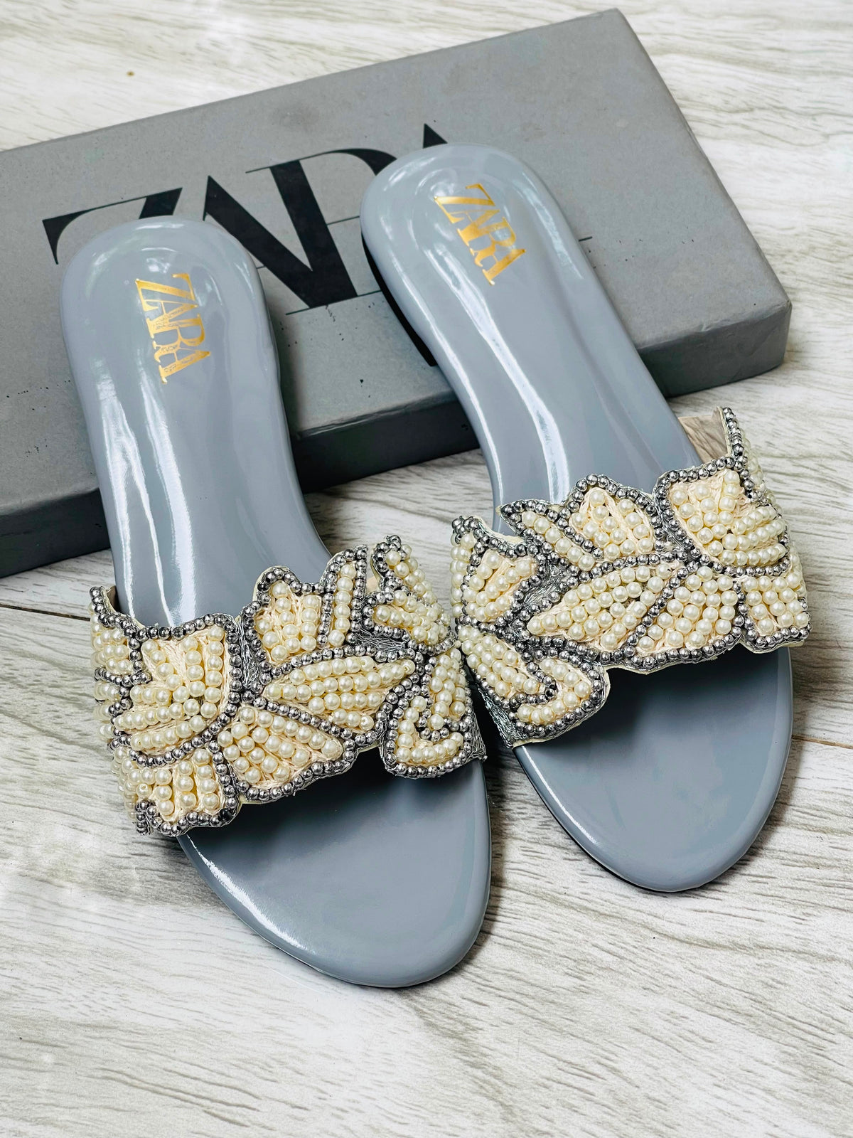 Zara Embroidered Flats