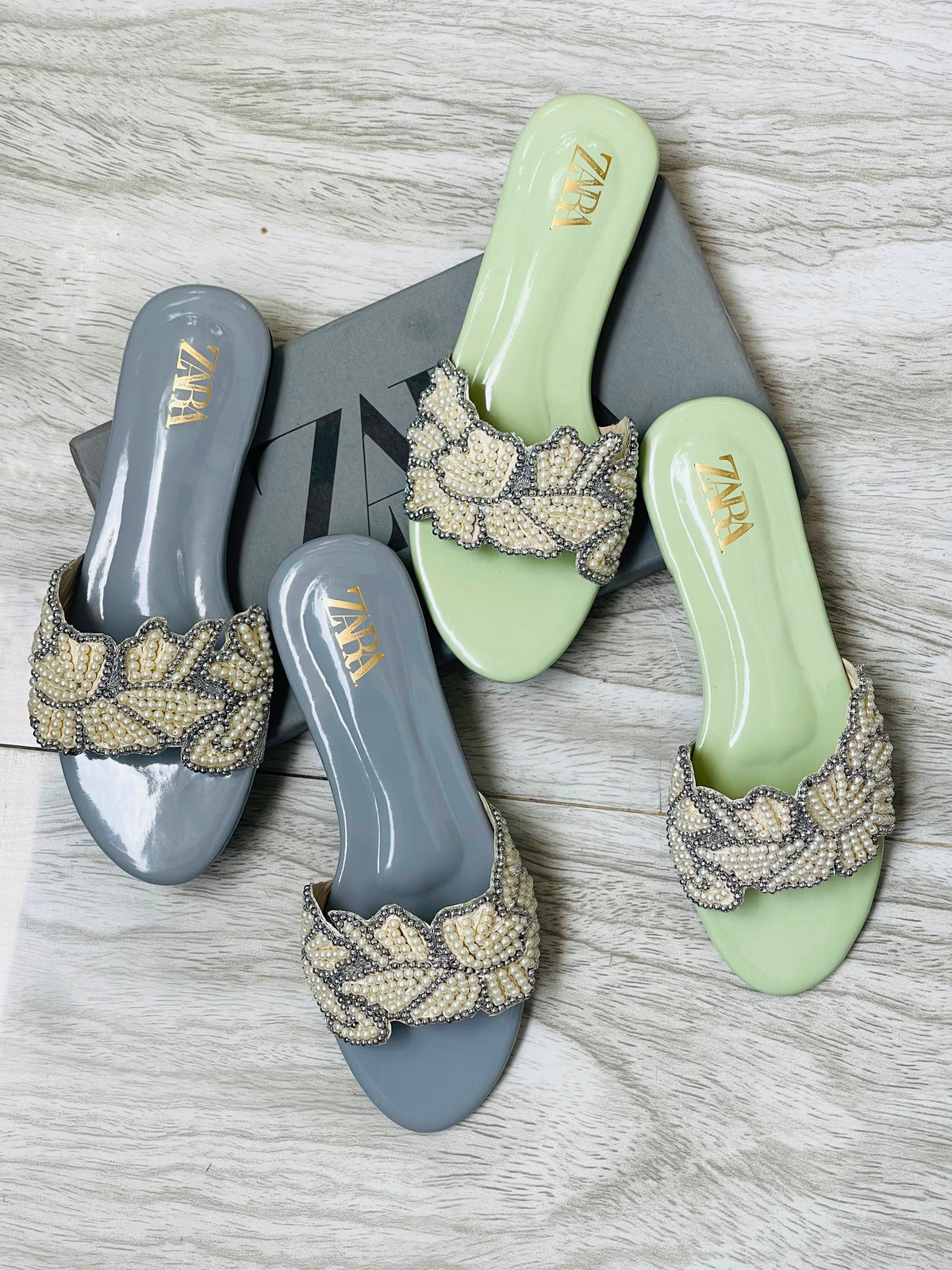 Zara Embroidered Flats