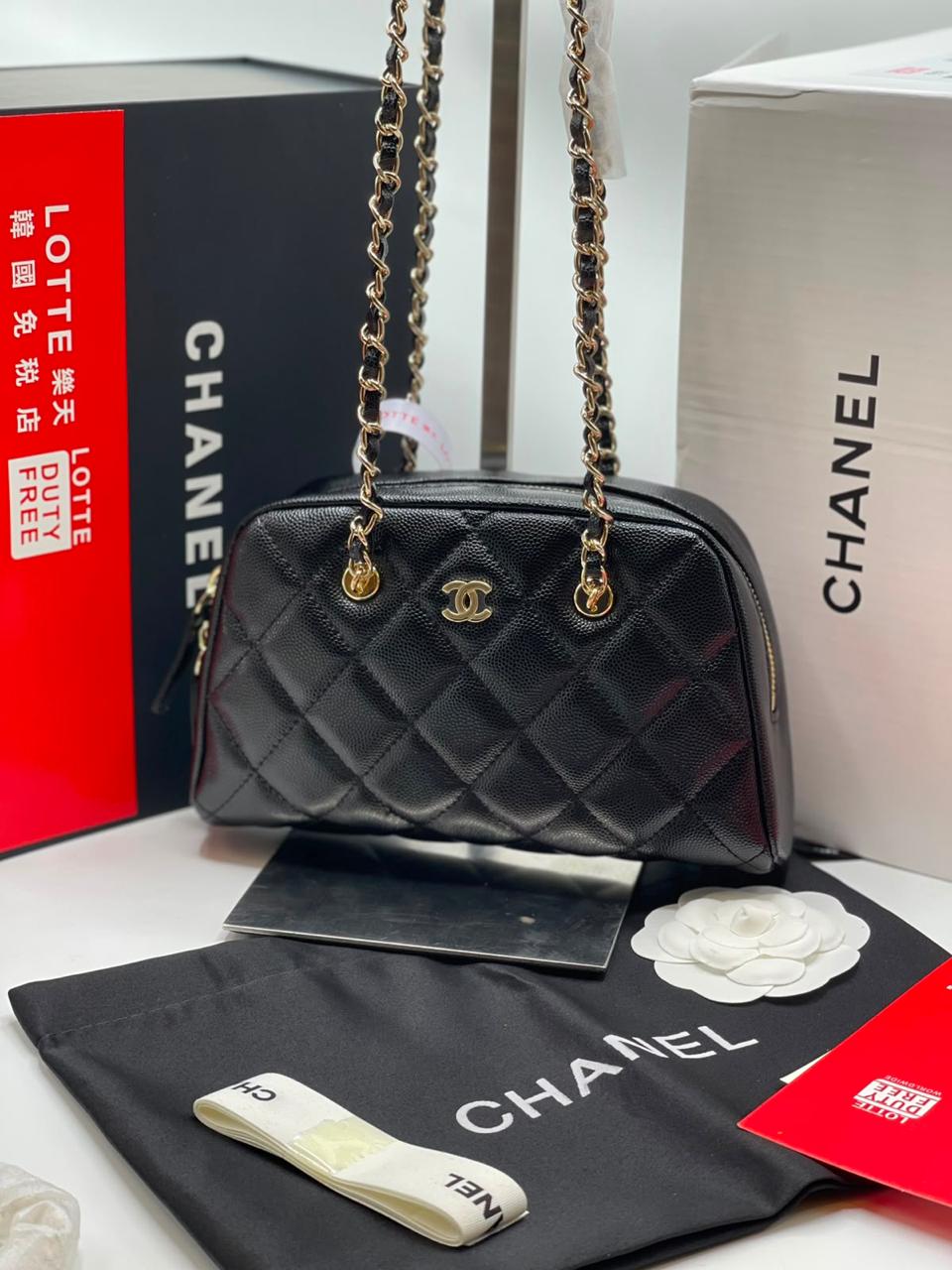 Chanel Small Bowling Black Bag