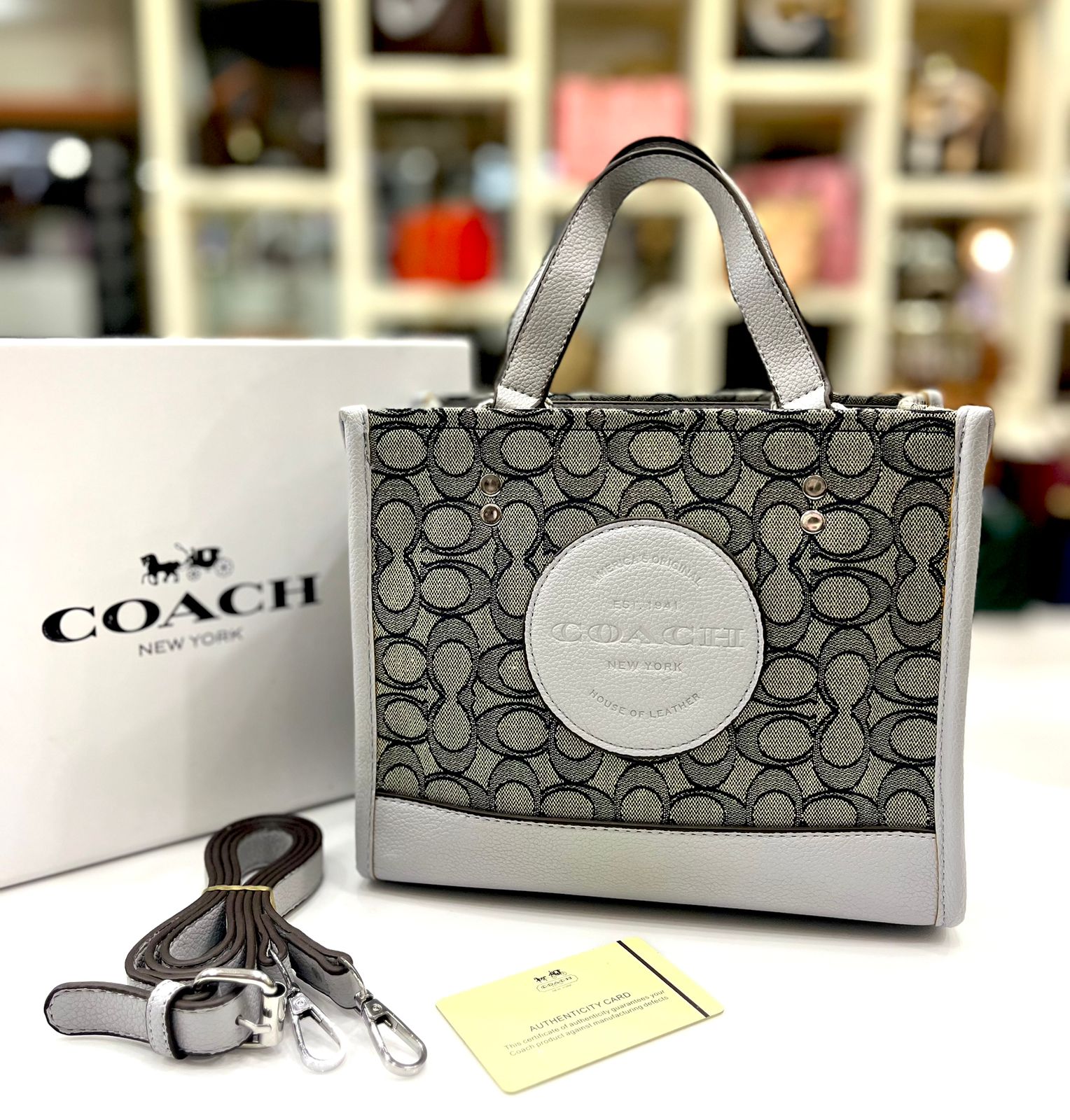 Coach Leather Statement Handbag