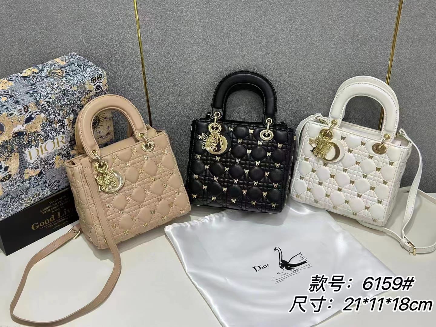 Mini Lady Dior with Gold Charms